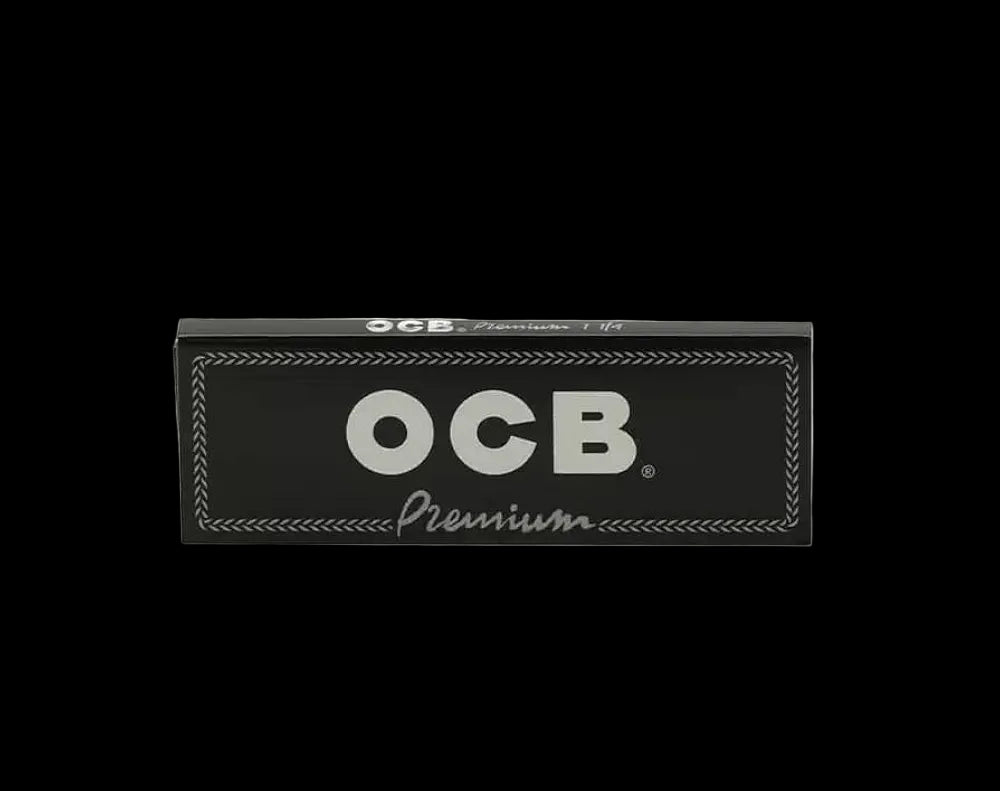 OCB Premium Black Rolling Papers 1 1/4
