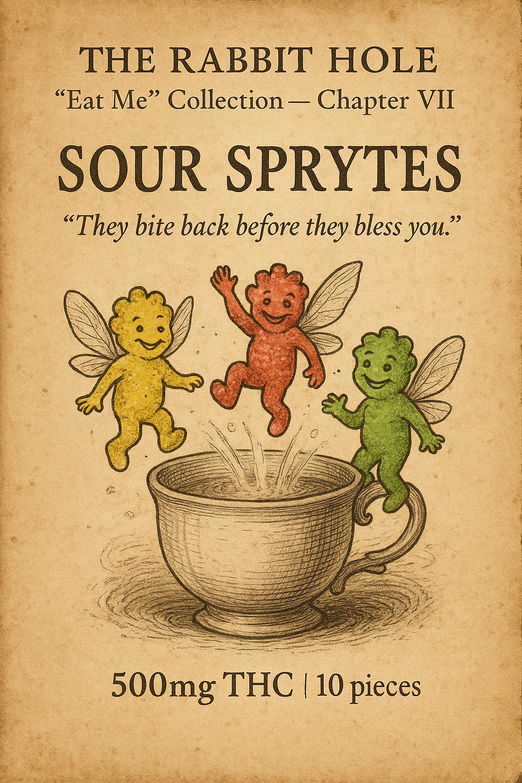 Sour Sprytes 500mg