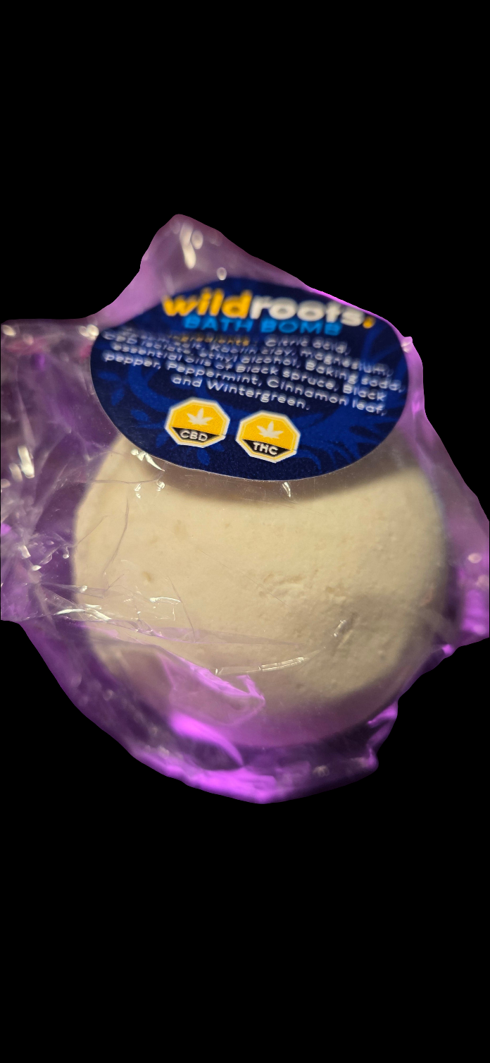 Wild Roots THC & CBD Bath Bomb