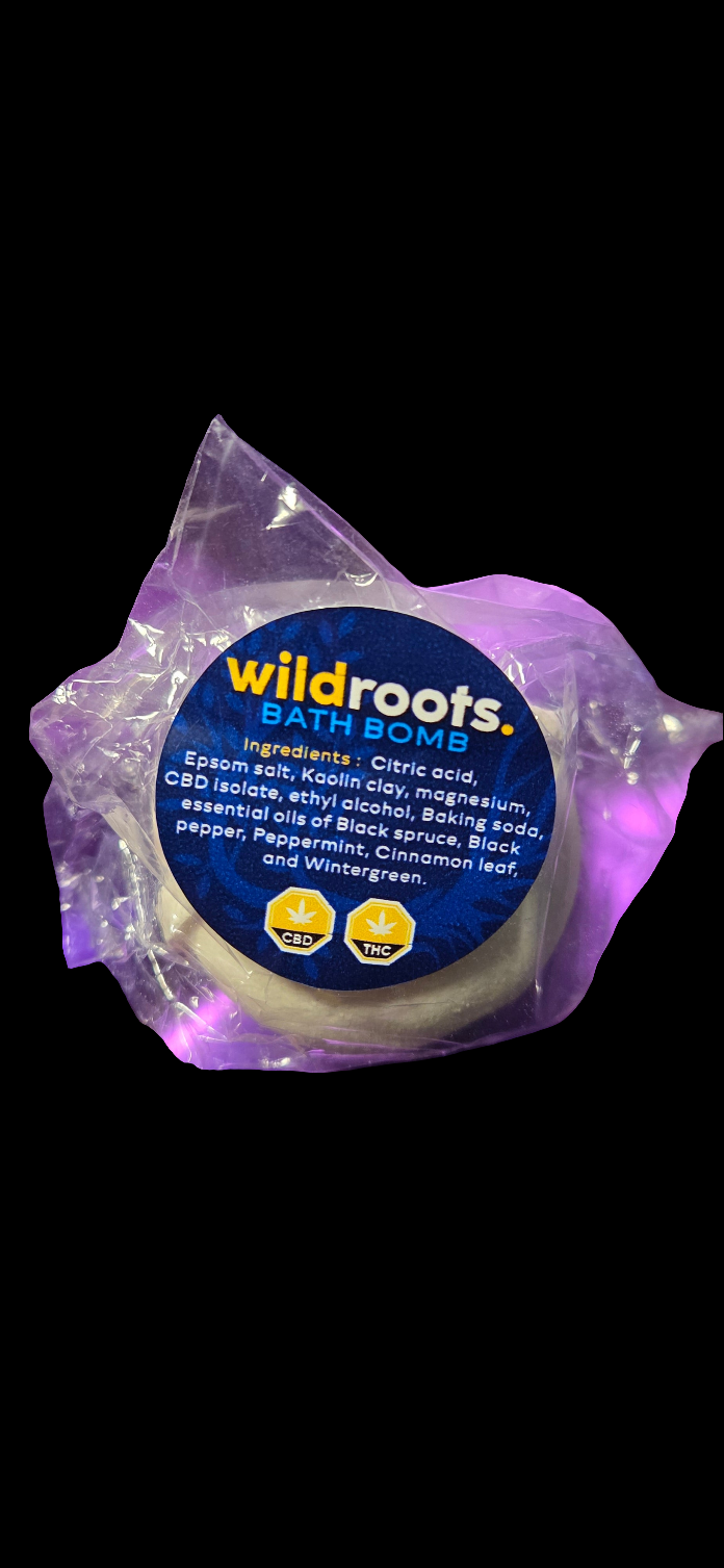 Wild Roots THC & CBD Bath Bomb