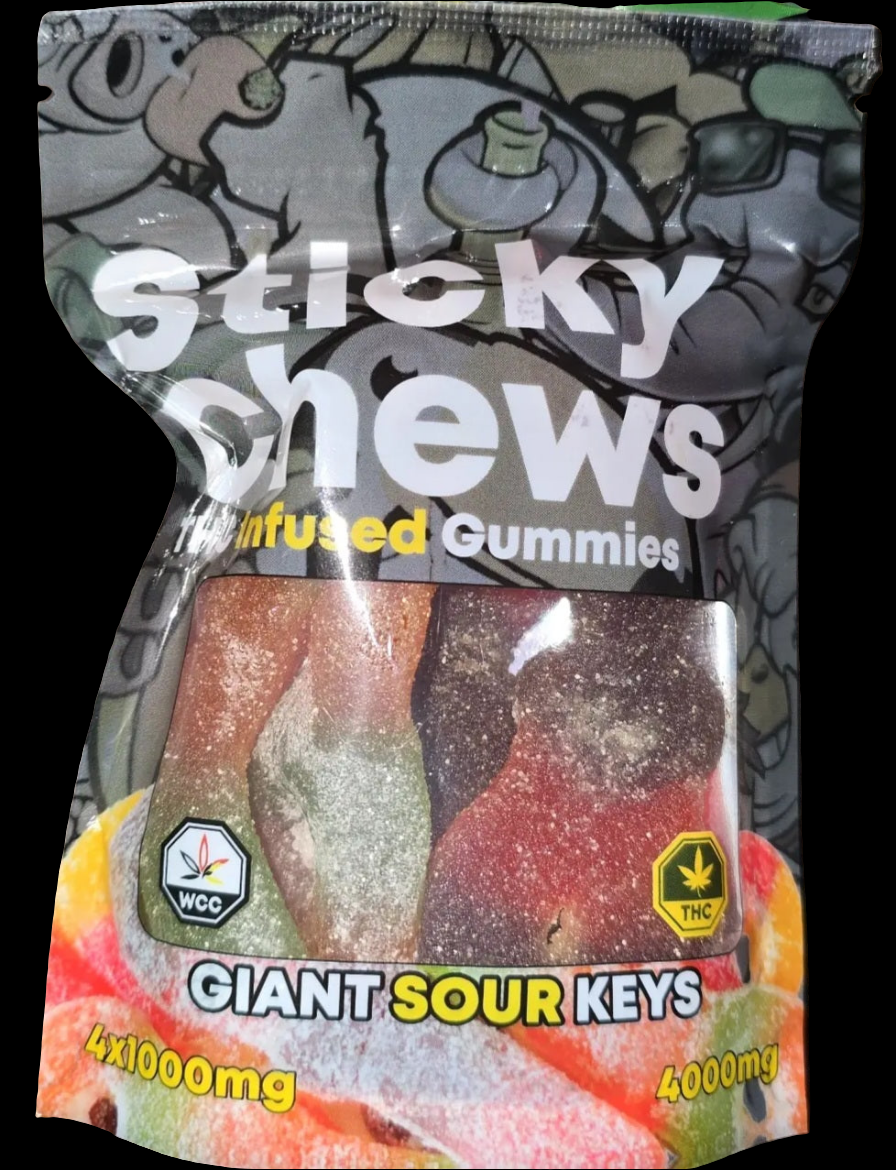 StickyChews Sour Keys 4000MG