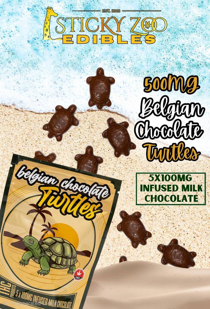 StickyZoo 500mg Chocolate Turtles